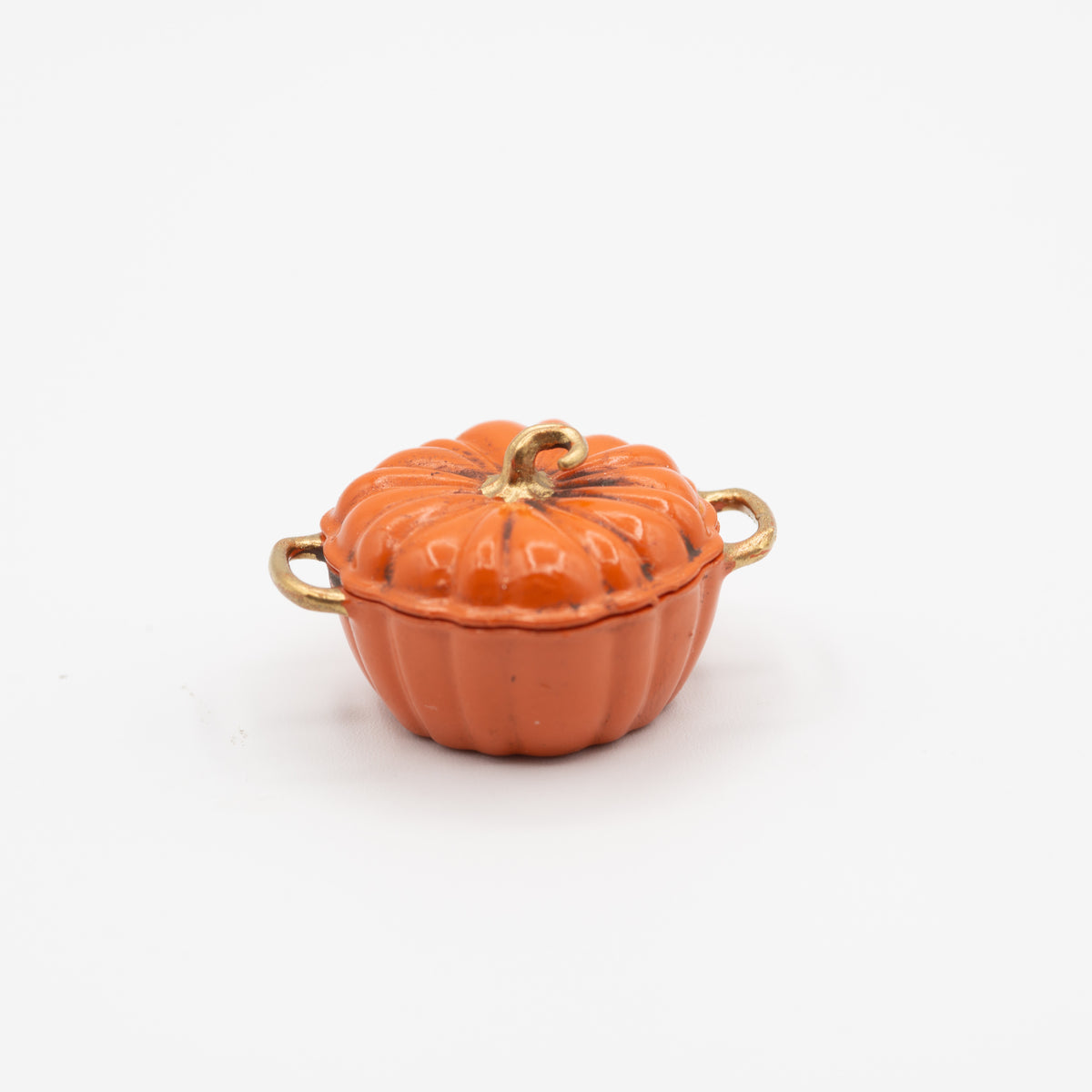 Miniature Pumpkin Cocotte | 1:12 Scale | Fall Dollhouse Kitchen