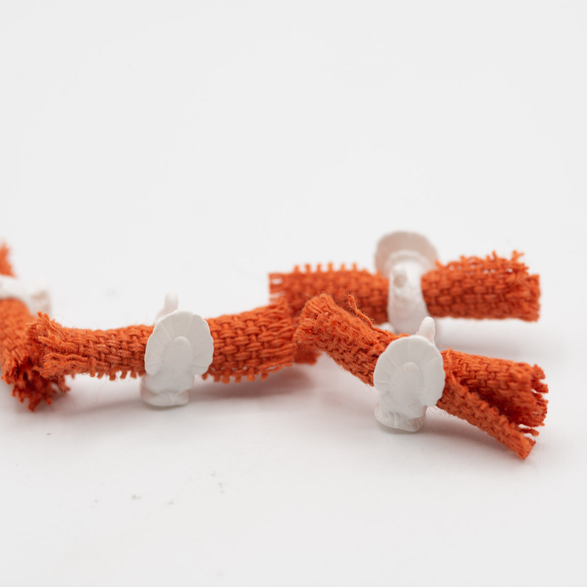 Miniature Turkey Napkin Rings Set of 4 | 1:12 Scale | Thanksgiving Table