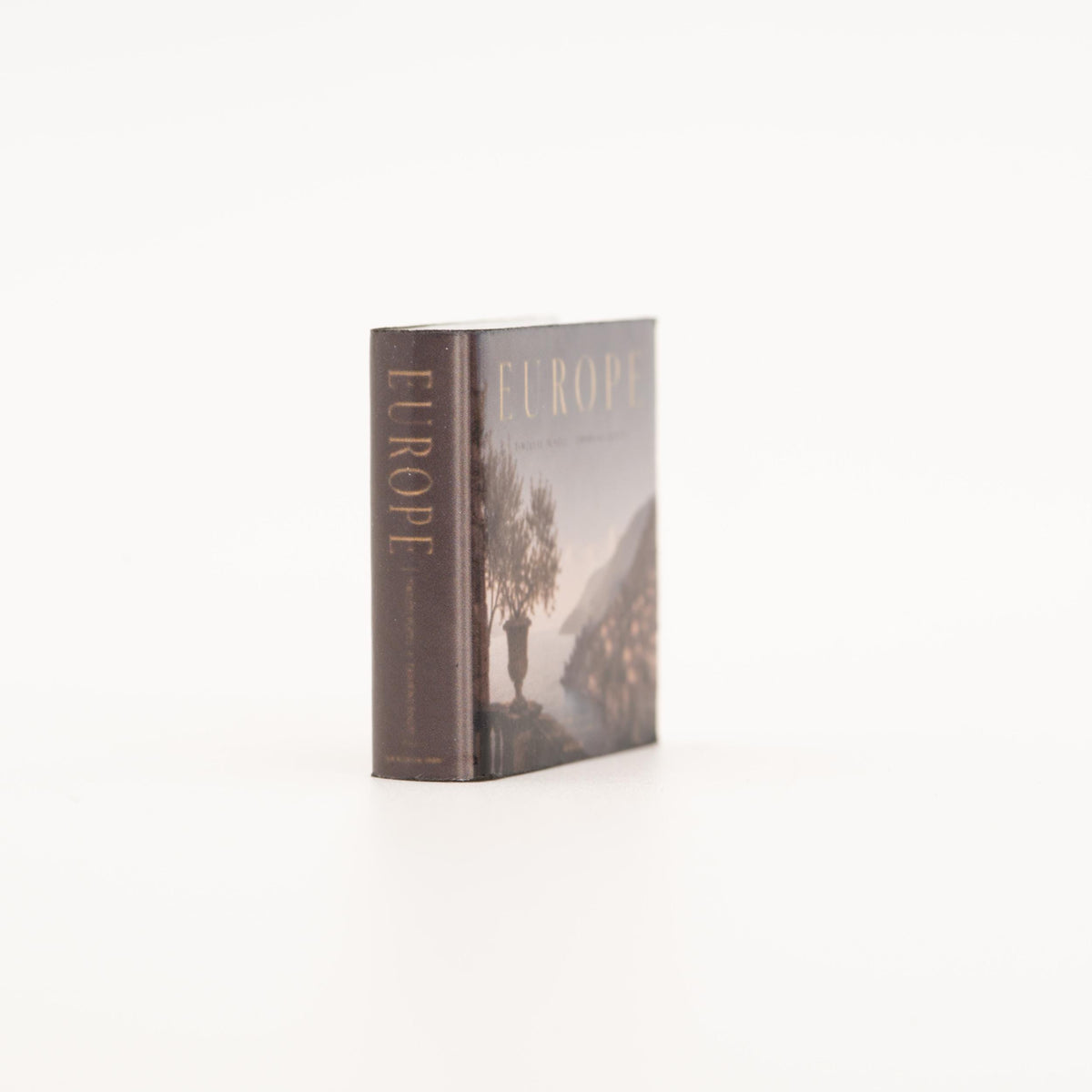 Miniature Coffee Table Book | 1:12 Scale | Europe | Dollhouse Library or Living Room Decor