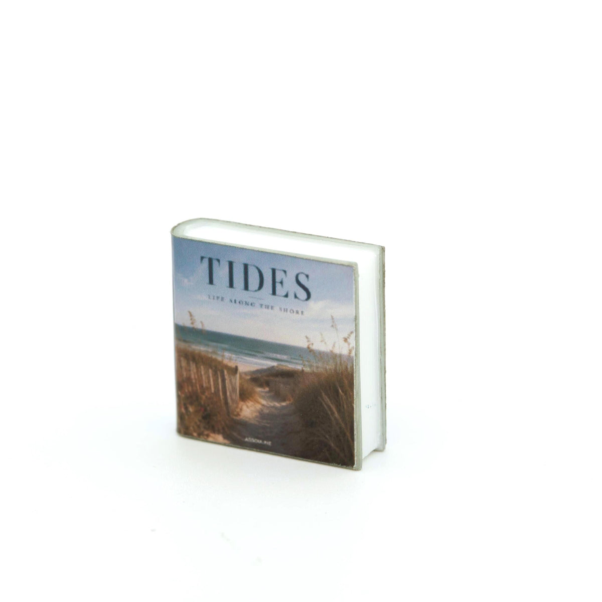 Miniature Coffee Table Book | 1:12 Scale | Tides | Dollhouse Beach House Decor