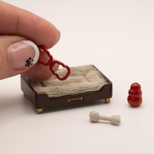 Miniature Dog Toy Set | 1:12 Scale | Dollhouse Pet Accessories