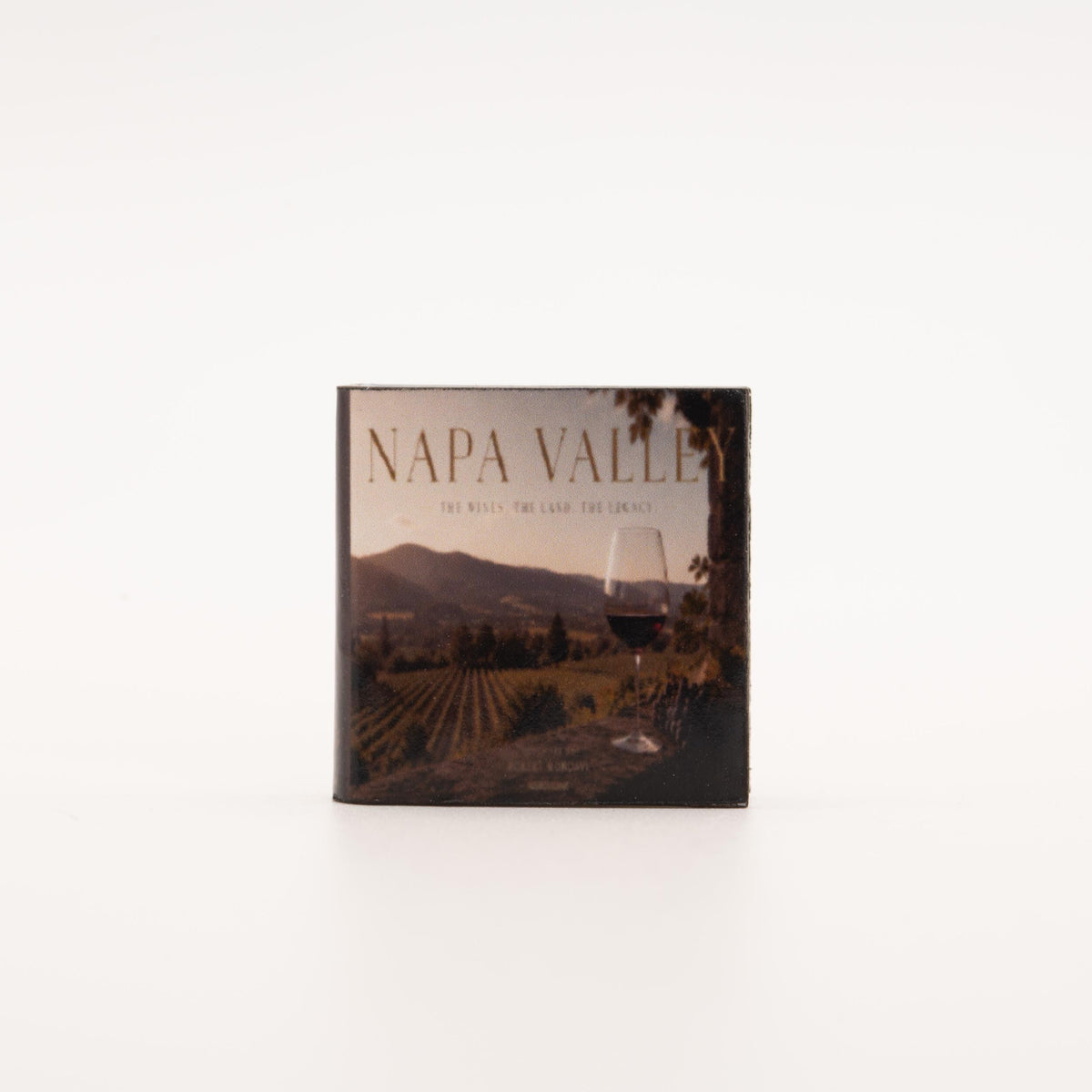 Miniature Coffee Table Book | 1:12 Scale | Napa Valley | Dollhouse Bar or Office Decor