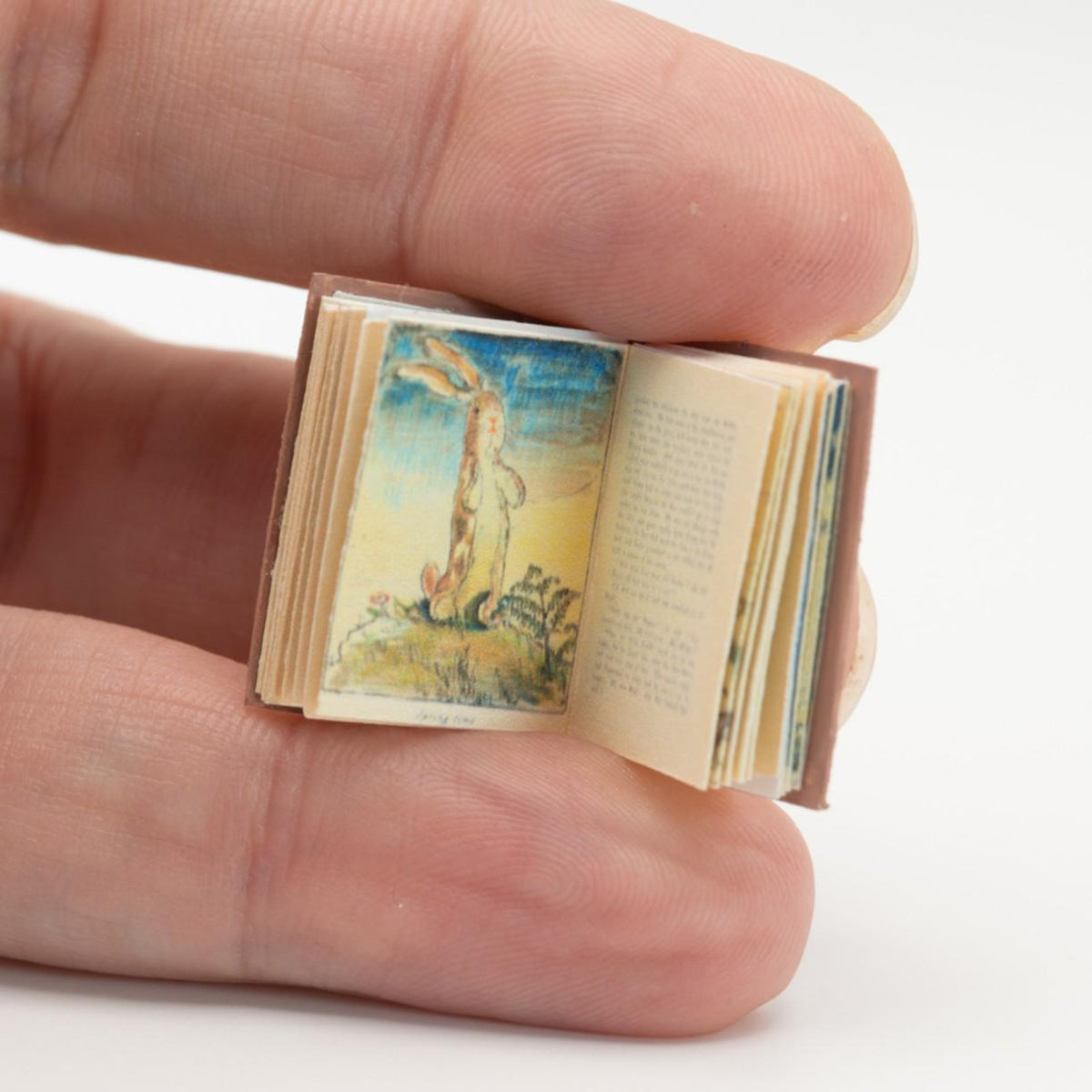 Miniature The Velveteen Rabbit Book | 1:12 Scale Dollhouse Book with Pages | Nursery Decor