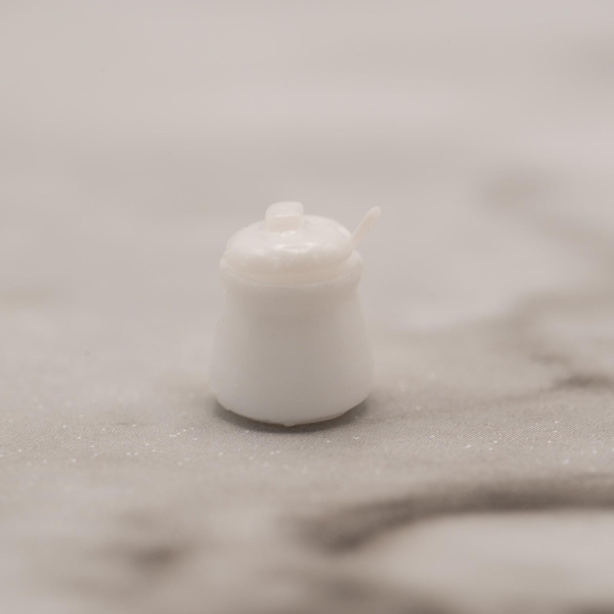 1:12 Scale Miniature Sugar Bowl | Removable Lid | Dollhouse Kitchen Decor | Modern Farmhouse Miniature