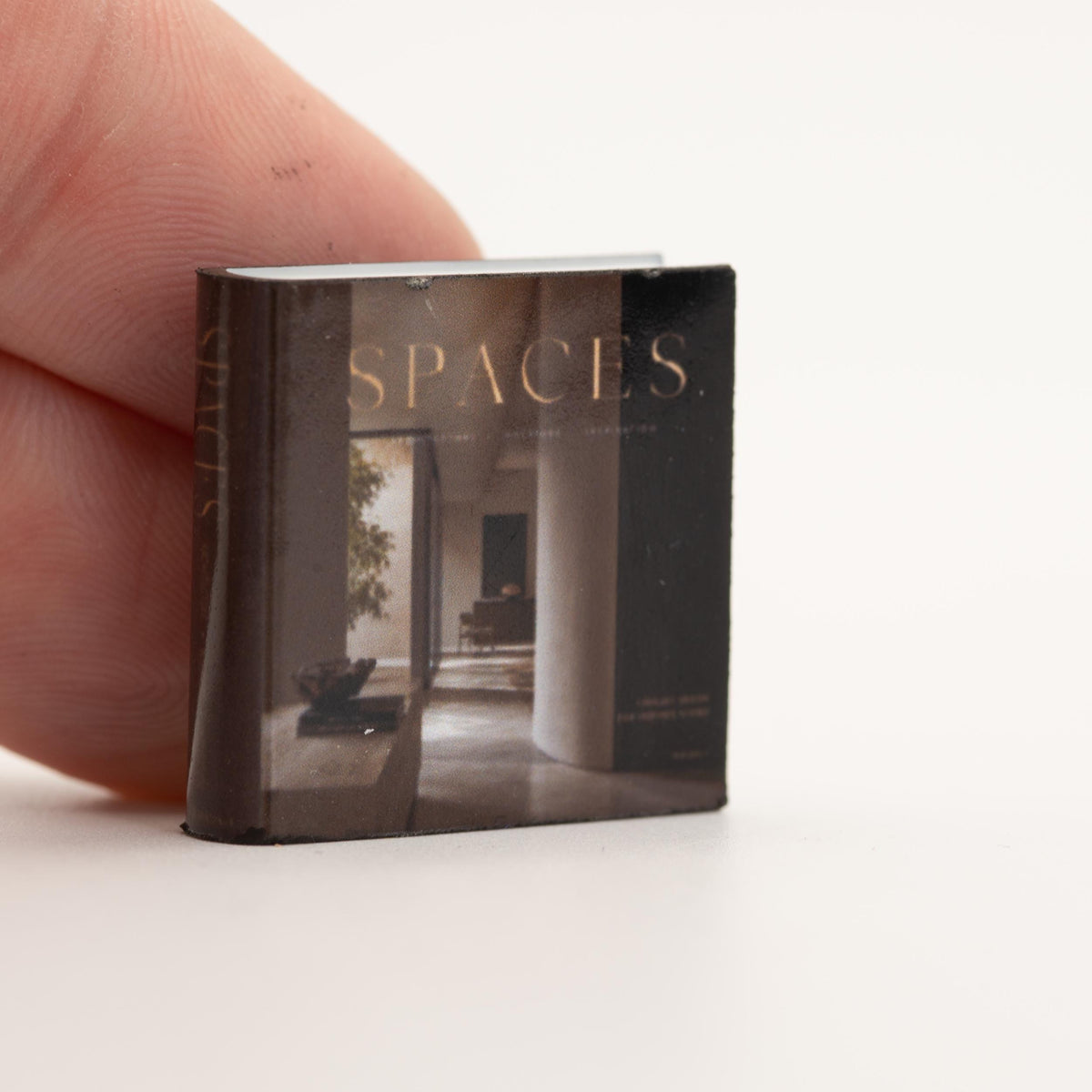Miniature Coffee Table Book | 1:12 Scale | Spaces | Dollhouse Living Room Decor