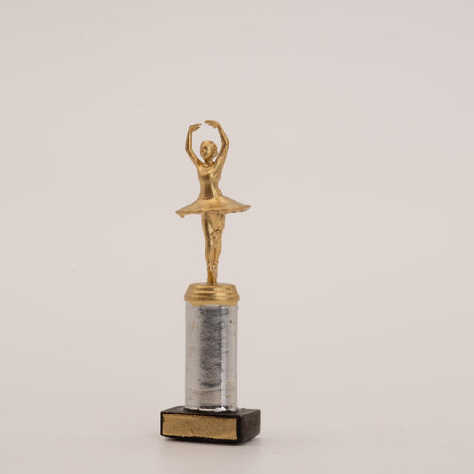 Miniature Ballet Trophy | 1:12 Scale | Dollhouse Dance Recital Decor