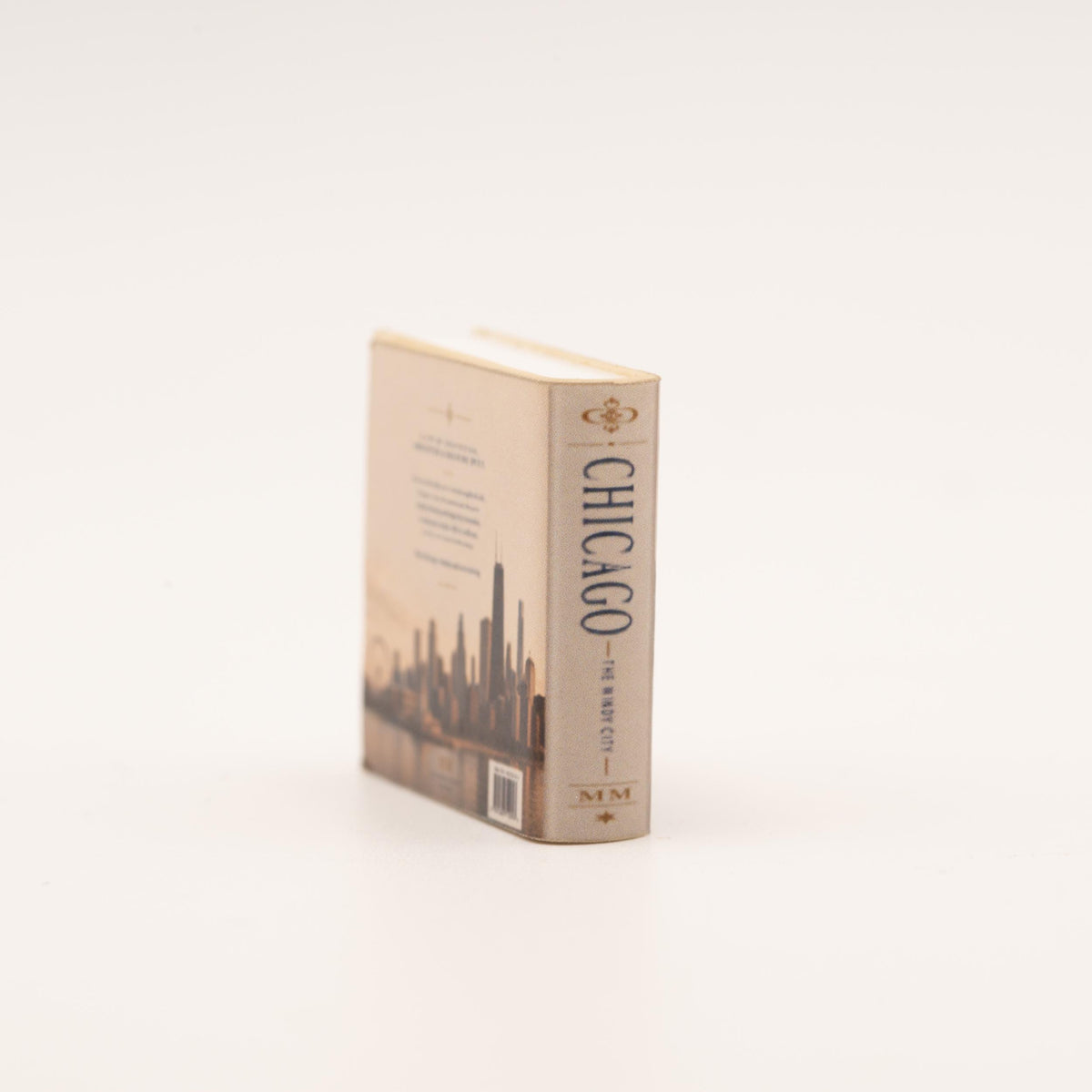 Miniature Coffee Table Book | 1:12 Scale | Chicago | Dollhouse Living Room of Library Decor
