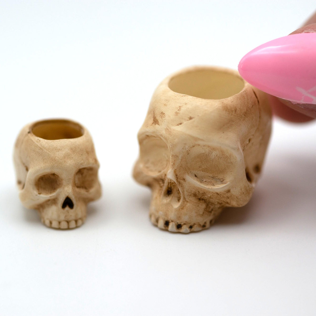 Miniature Skull Luminary | 1:12 Scale | Halloween Dollhouse Decor