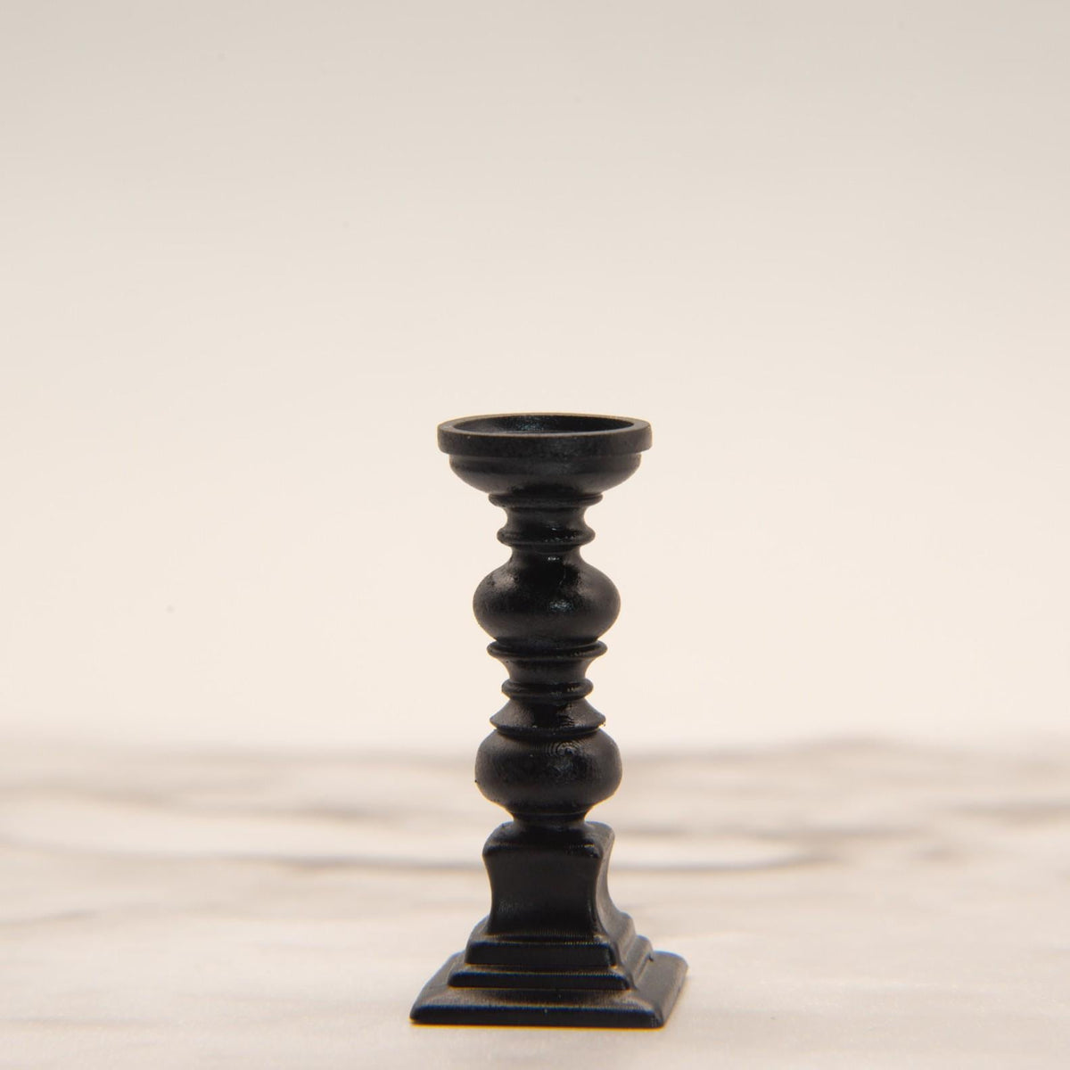 1:12 Scale Miniature Pillar Candlesticks | Modern Dollhouse Candle Holders | Set of 5 Designs