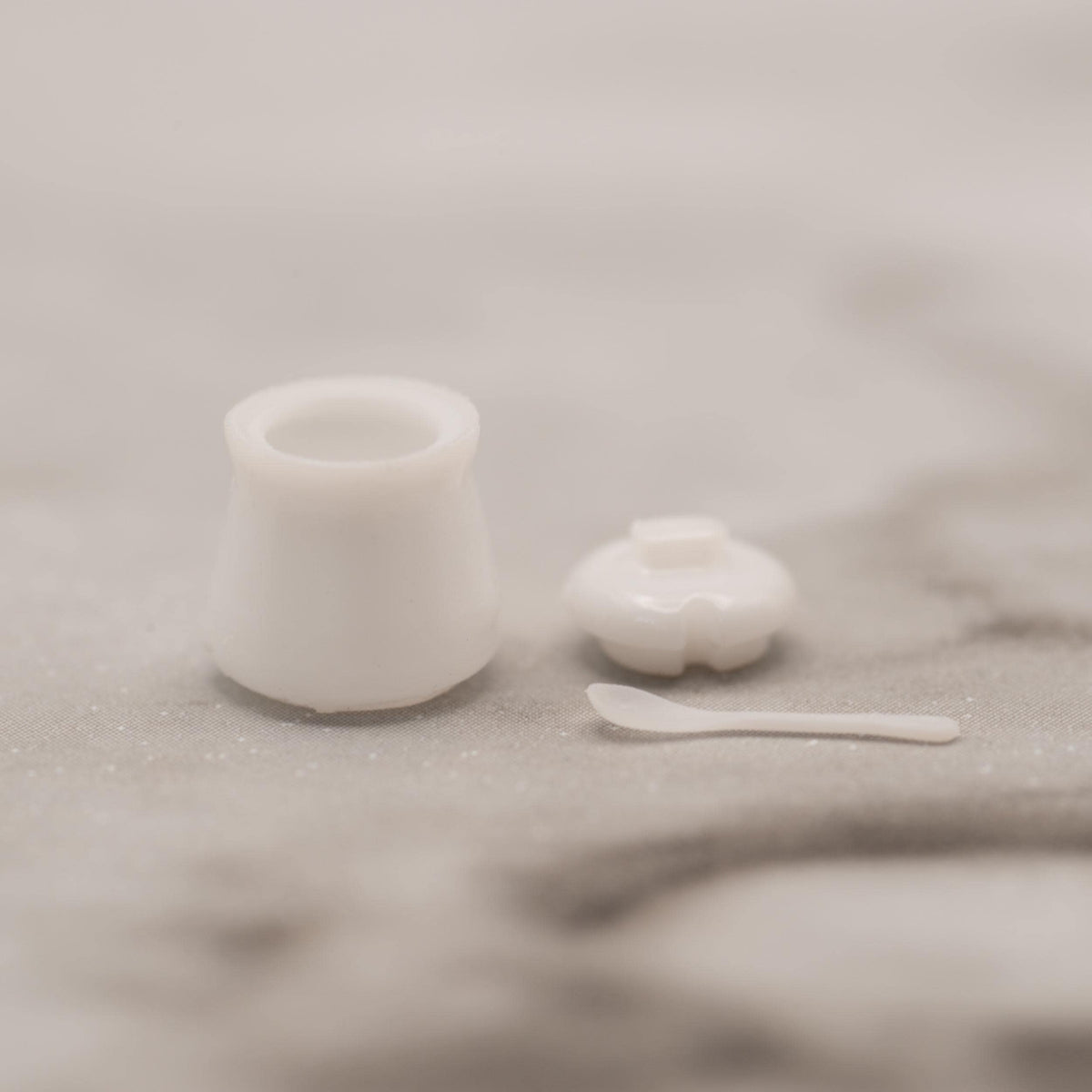 1:12 Scale Miniature Sugar Bowl | Removable Lid | Dollhouse Kitchen Decor | Modern Farmhouse Miniature