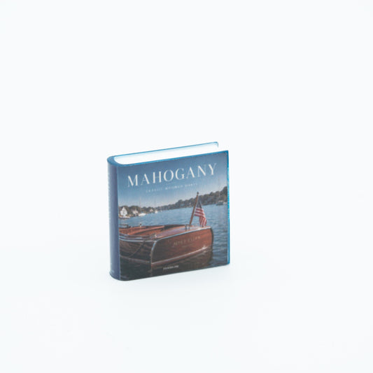 Miniature Coffee Table Book | 1:12 Scale | Mahogany | Dollhouse Lake House Decor