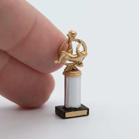 Miniature Soccer Trophy | 1:12 Scale | Dollhouse Sports Decor