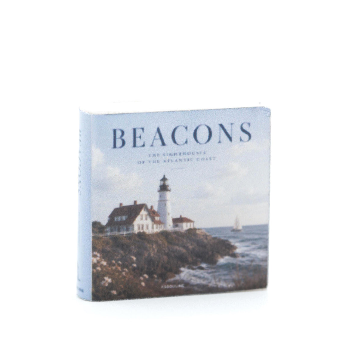 Miniature Coffee Table Book Set | 1:12 Scale | Coastal Collection of 5 | Dollhouse Beach House Decor