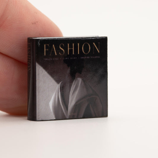 Miniature Coffee Table Book | 1:12 Scale | Fashion | Dollhouse Closet or Bedroom Decor