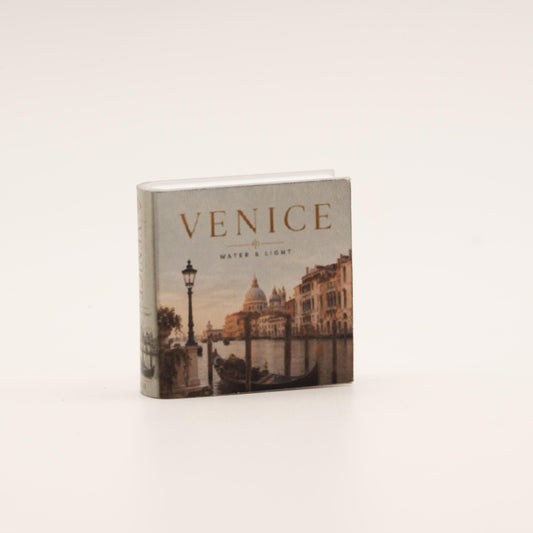 Miniature Coffee Table Book | 1:12 Scale | Venice | Dollhouse Library or Living Room Decor