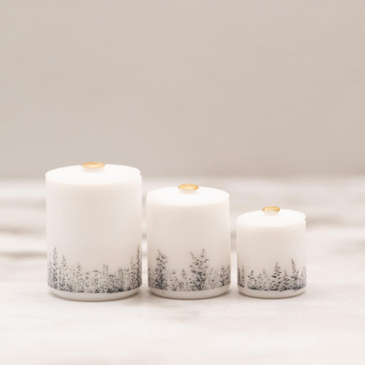 1:12 Scale Miniature Canister Set | Ink & Stem | Botanical Illustration Dollhouse Kitchen Decor