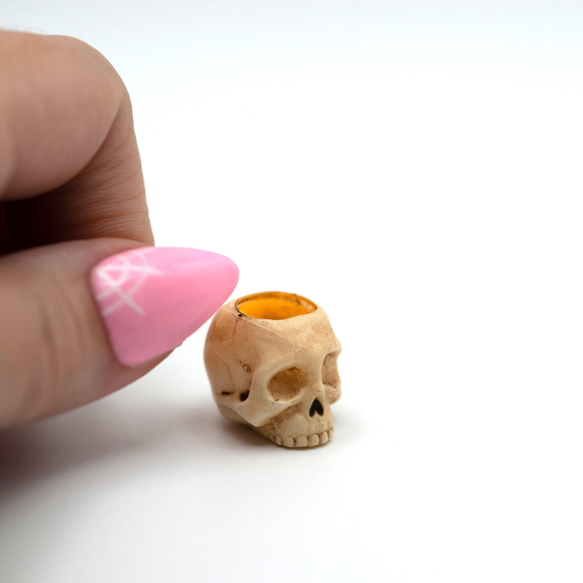 Miniature Skull Luminary | 1:12 Scale | Halloween Dollhouse Decor