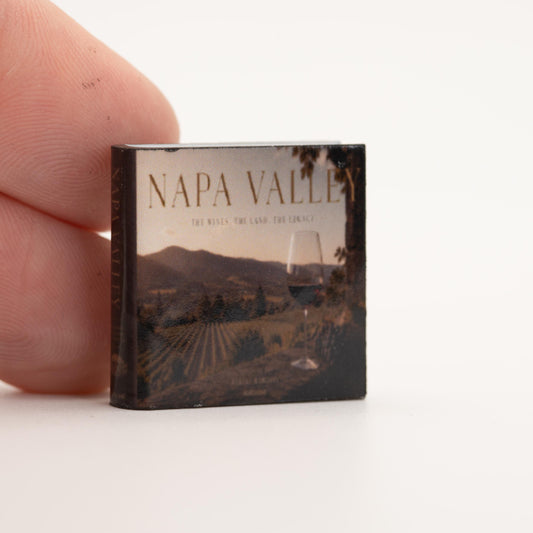 Miniature Coffee Table Book | 1:12 Scale | Napa Valley | Dollhouse Bar or Office Decor