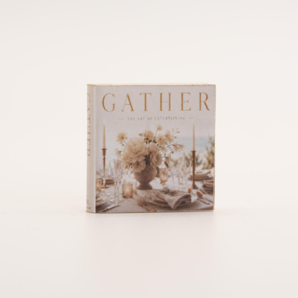 Miniature Coffee Table Book | 1:12 Scale | Gather | Dollhouse Dining Room Decor